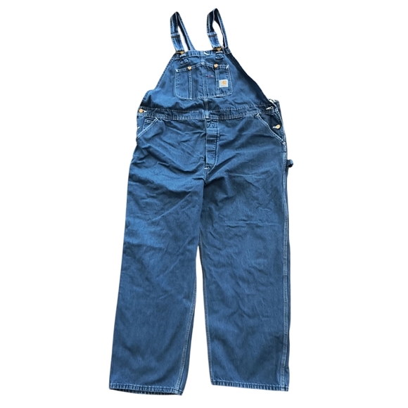 Men's Vintage Carhartt Bib Overalls Size 46x30 - Picture 1 of 6